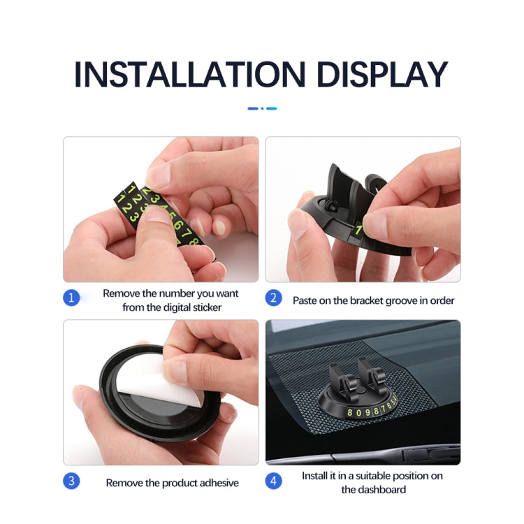 R-2017 Car Mobile Phone Holder 360 Degree Rotatable Swan Stand, With Number Plate