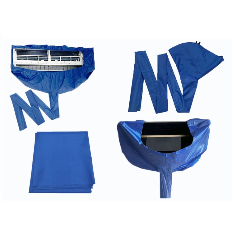 1-2P Air Conditioner Cleaning Cover With Drain Outlet, 1pc Cover, Cover + Protective Wall Cloth, Cover+Hood Cloth Pipe, 3-in-1 Kit, 4-in-1 Kit, 5-in 1Kit