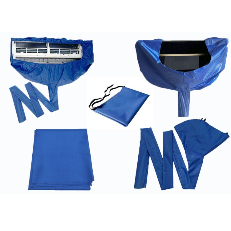 1-2P Air Conditioner Cleaning Cover With Drain Outlet, 1pc Cover, Cover + Protective Wall Cloth, Cover+Hood Cloth Pipe, 3-in-1 Kit, 4-in-1 Kit, 5-in 1Kit