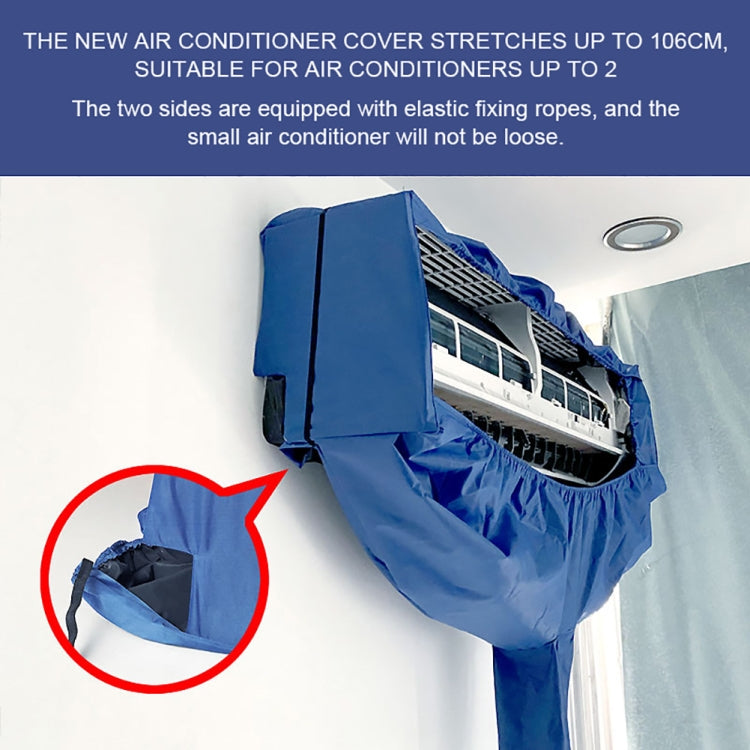 1-2P Air Conditioner Cleaning Cover With Drain Outlet, 1pc Cover, Cover + Protective Wall Cloth, Cover+Hood Cloth Pipe, 3-in-1 Kit, 4-in-1 Kit, 5-in 1Kit