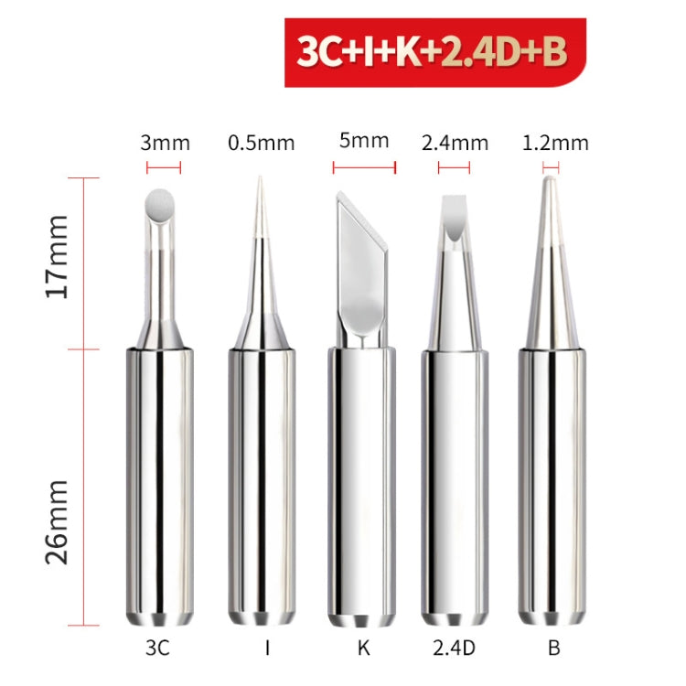 900M-T Internal Heating Soldering Iron Tip  for 936 Sleeve Casing, 5-in-1, 10-in-1, 12-in-1, 14-in-1