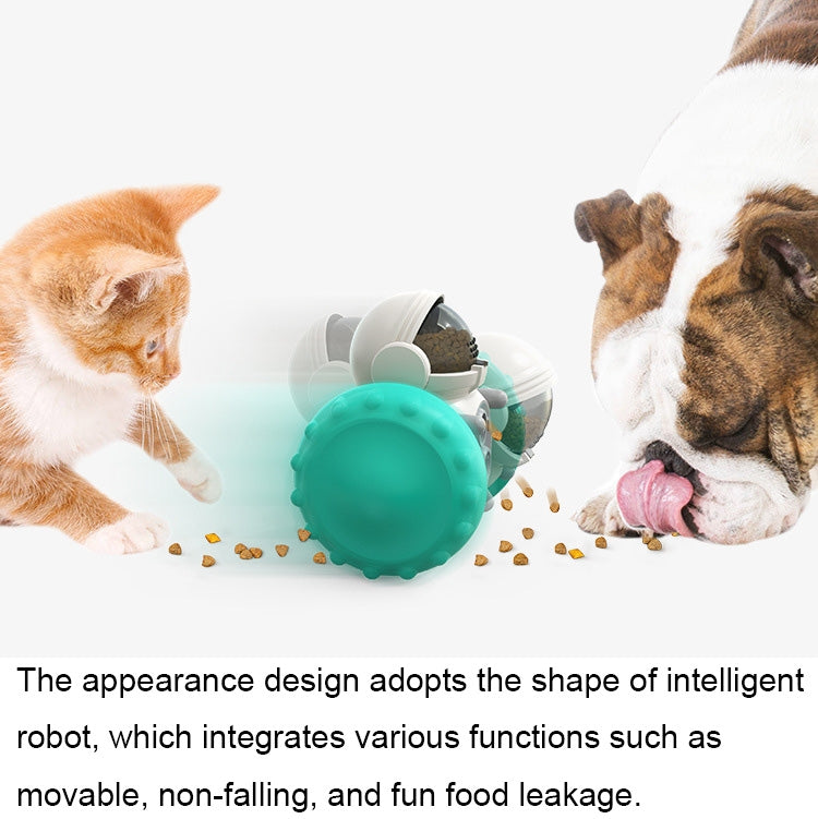 087DT Swing Car Pet Food Leaker Without Electric Tumbler Puzzle Balance Car Dog Toy, Black White, Black, Lake Blue, Yellow, Green