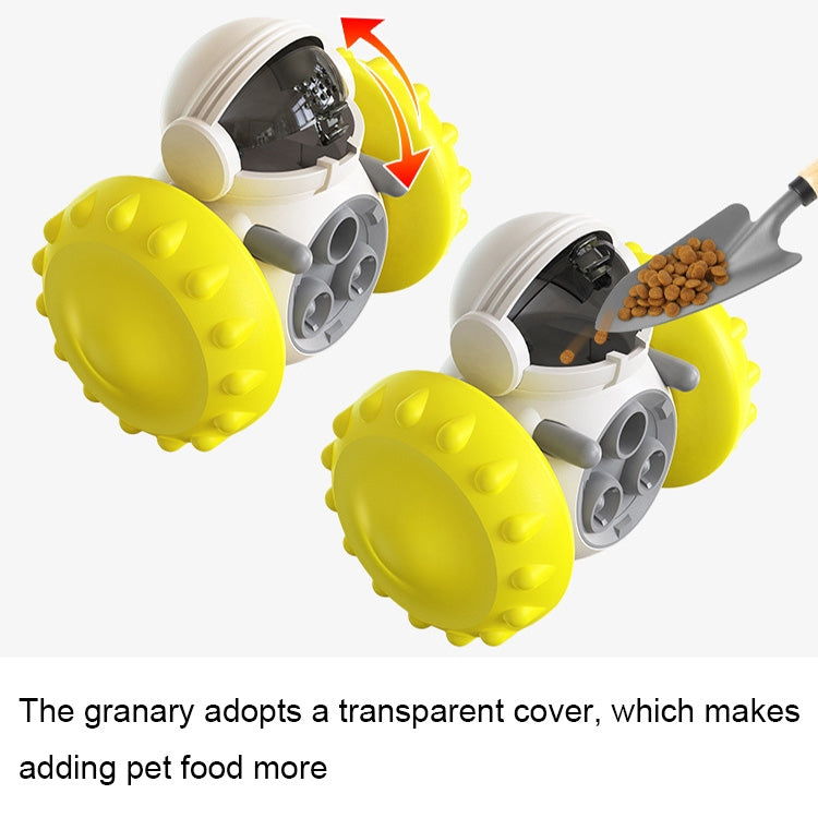 087DT Swing Car Pet Food Leaker Without Electric Tumbler Puzzle Balance Car Dog Toy, Black White, Black, Lake Blue, Yellow, Green