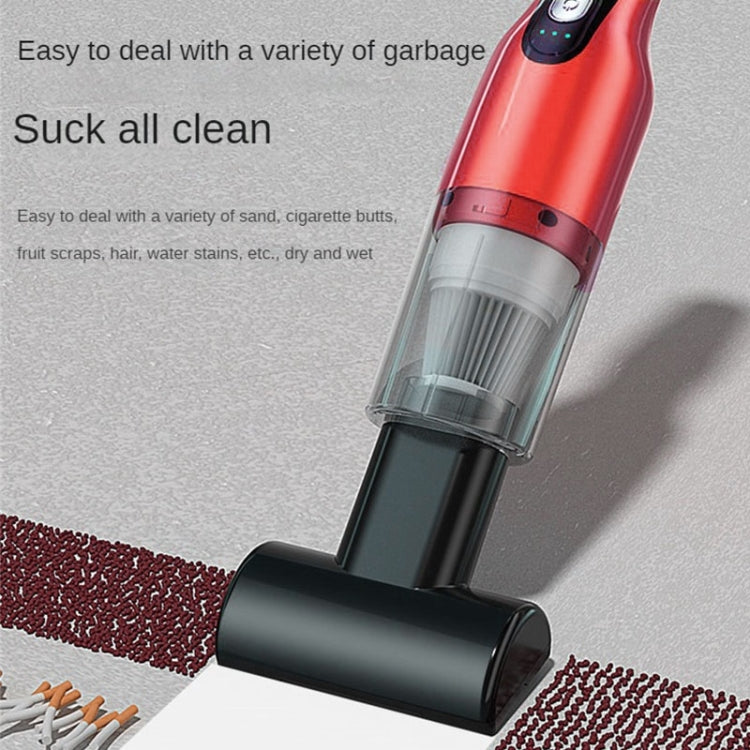 4 In 1 12000pa Wireless  Mini Handheld Car Vacuum Cleaner Mite Remover, 4 In 1 (Red), 4 In 1 (Navy Blue)