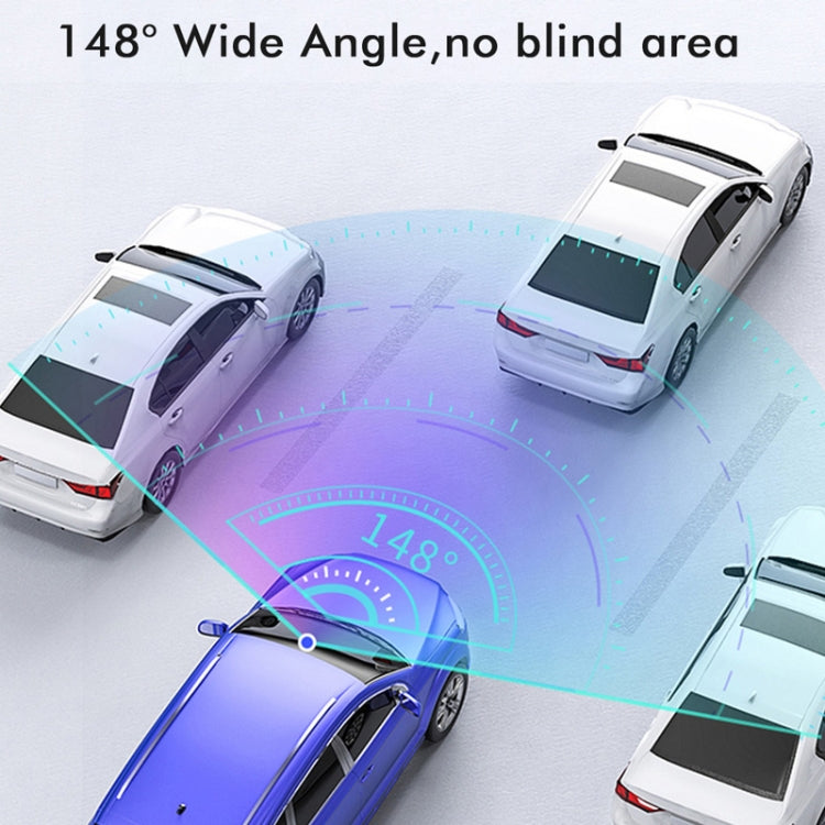 Anytek M12+ 9.66 Inch Large Screen Dual-Record Driving Recorder 2K Touch Screen Parking Video Reversing Image, M12+
