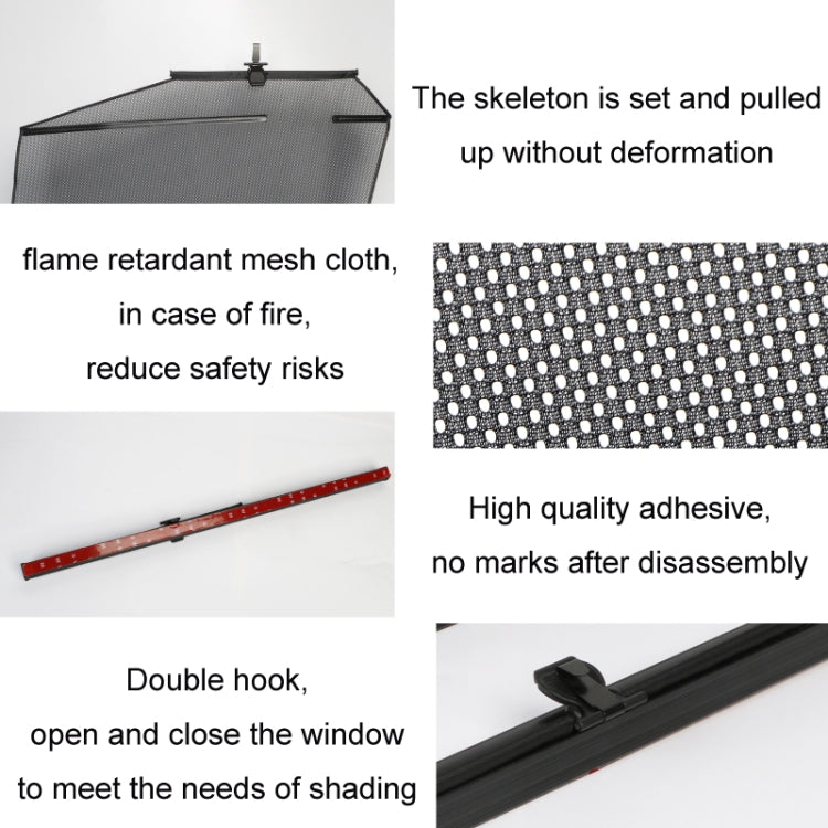 Automobile Automatic Lift Glass Window Sunshade, Right Window, Rear Left Window, Rear Right Window, 1 Pair Rear Window