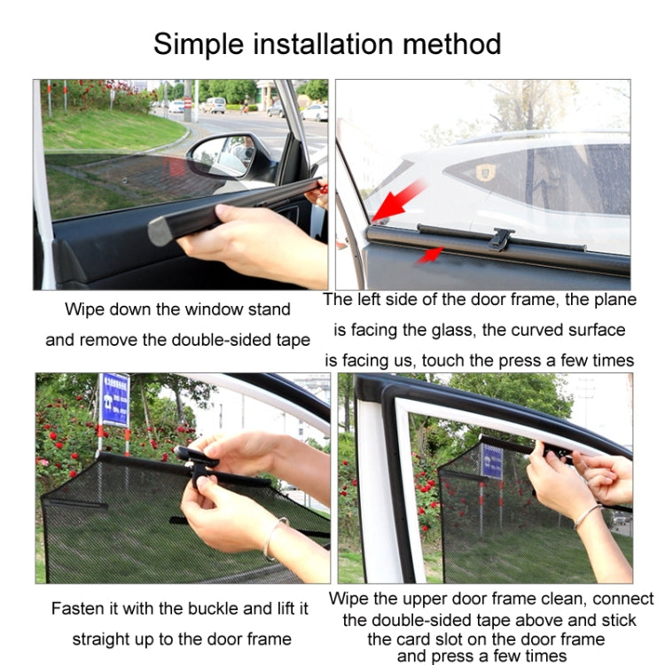 Automobile Automatic Lift Glass Window Sunshade, Right Window, Rear Left Window, Rear Right Window, 1 Pair Rear Window