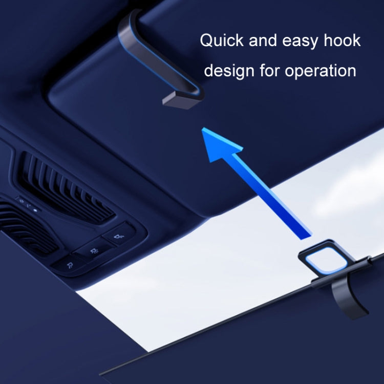 Car Front Windshield Retractable Sun Protection Sunshade Curtain, 70-135cm, 70-135cm+ 4 Mesh Side Curtain