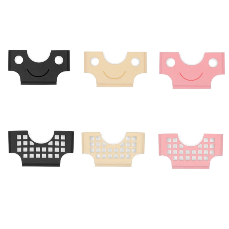Car Multi-functional Adhesive Bill Card Holder, Smile Black