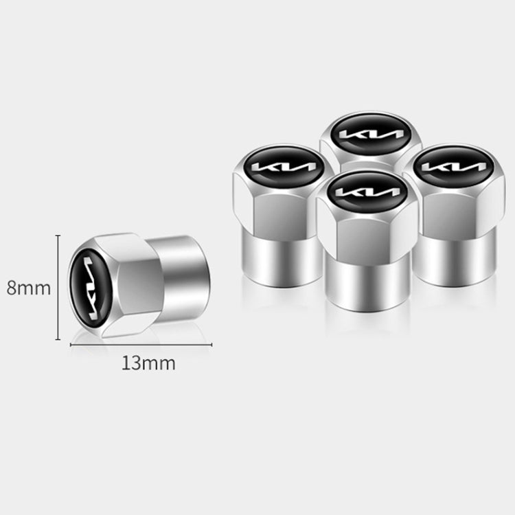 3sets For KIA KN Car Tire Valve Core Decorative Metal Cap
