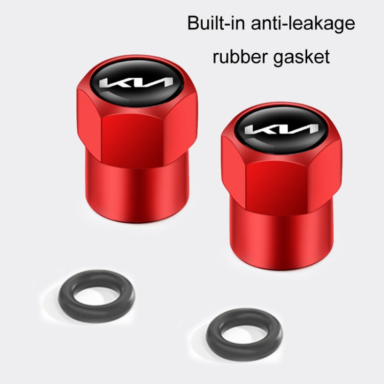 3sets For KIA KN Car Tire Valve Core Decorative Metal Cap