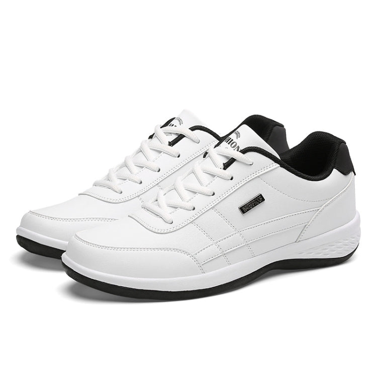 Leather Men Casual Shoes Breathable Leisure Male Sneakers All-Match Men Shoes, 38, 39, 40, 41, 42, 43, 44, 45, 46, 47, 48, 49, 50
