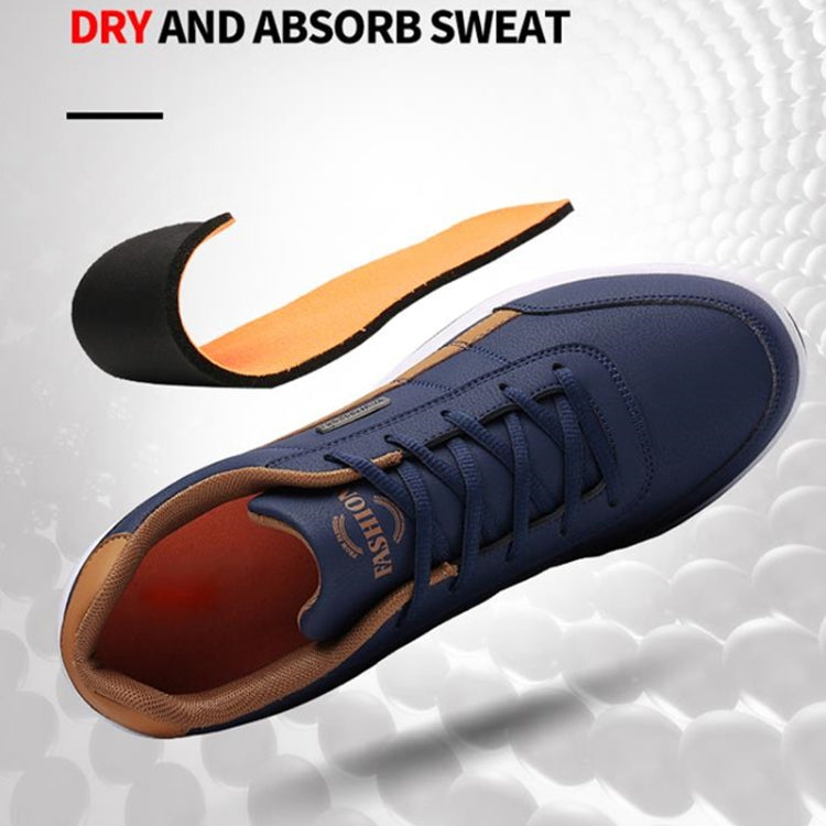 Leather Men Casual Shoes Breathable Leisure Male Sneakers All-Match Men Shoes, 38, 39, 40, 41, 42, 43, 44, 45, 46, 47, 48, 49, 50