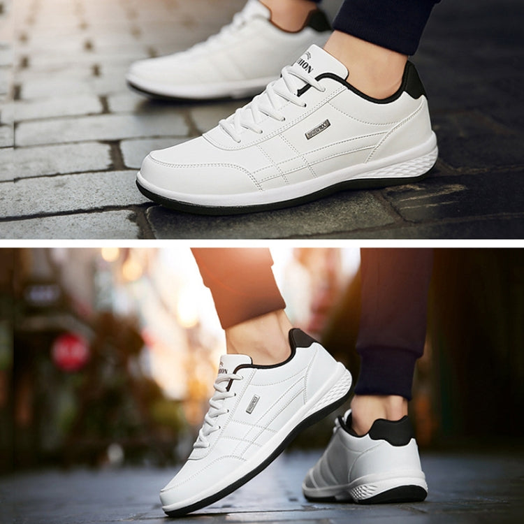 Leather Men Casual Shoes Breathable Leisure Male Sneakers All-Match Men Shoes, 38, 39, 40, 41, 42, 43, 44, 45, 46, 47, 48, 49, 50
