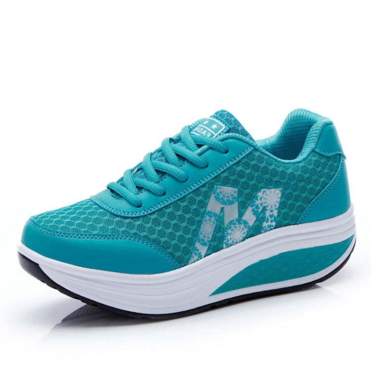 Womens Sneakers Thick Bottom Platform Shoes Mesh Breathable Rocker Shoes, 35, 36, 37, 38, 39, 40, 41, 42, 43