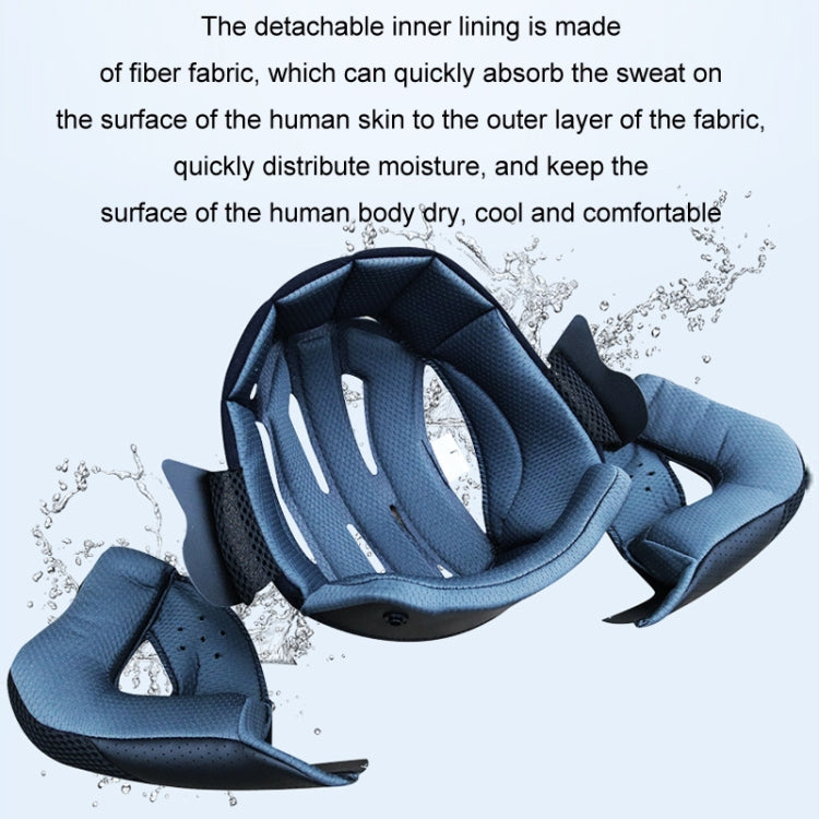 KUQIBAO Motorcycle Bluetooth Headset Double Lens Helmet With Braid, M, L, XL, XXL