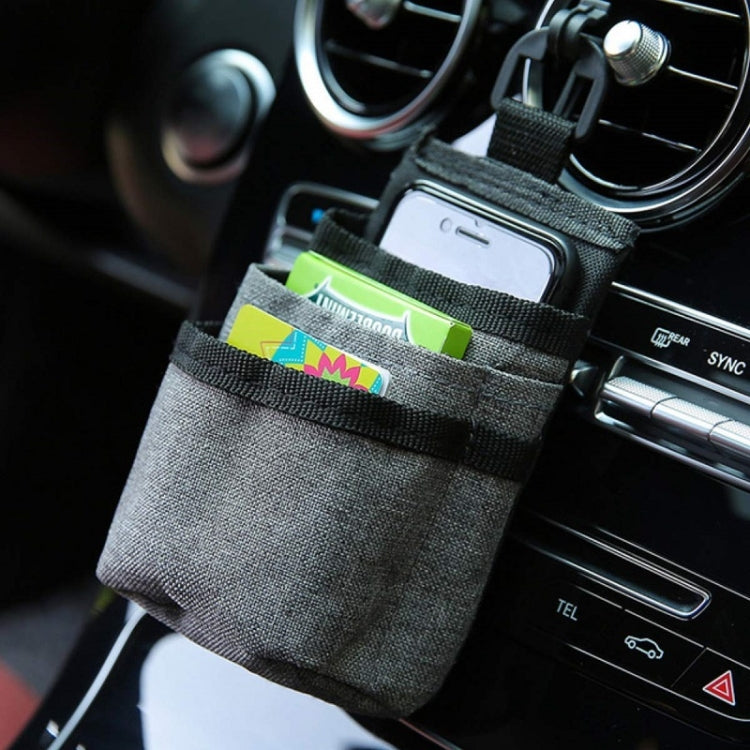 Vehicle Air Outlet Storage Bag Multi-function Document Change Storage Bag