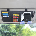 Car Sun Visor Decorative Storage Bill Glasses Holder, Black No Zipper, Gray No Zipper, Beige No Zipper, Black With Zipper, Gray With Zipper, Beige With Zipper, Red With Zipper, Pink With Zipper, Blue With Zipper, Black With 2 Zipper, Gray With 2 Zipper...