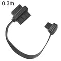 OBD2 Male to Female Tee Extension Cable OD16 16C Flat Cable, 0.3m, 0.6m