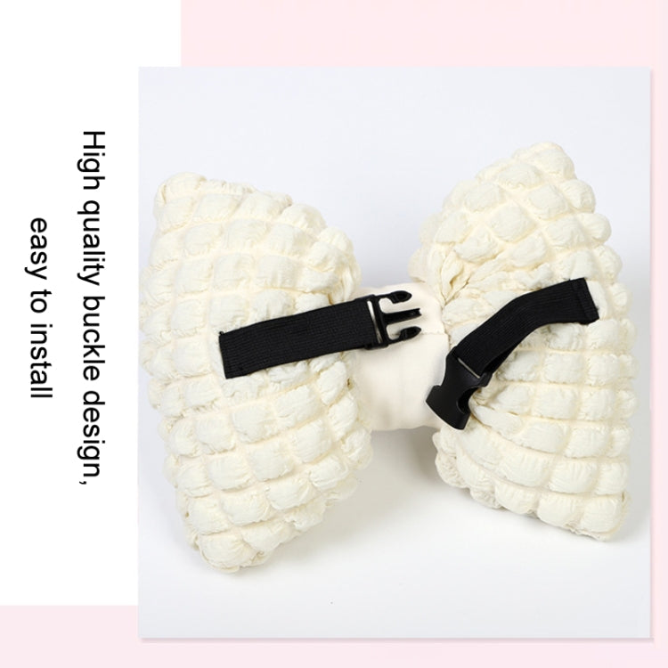 Car Seat Breathable And Comfortable Puff Pillow Upholstery, Headrest Beige, Lumbar Pillow Beige, Headrest Beige Brown, Lumbar Pillow Beige Brown, Headrest Black, Lumbar Pillow Black, Headrest Pink, Lumbar Pillow Pink