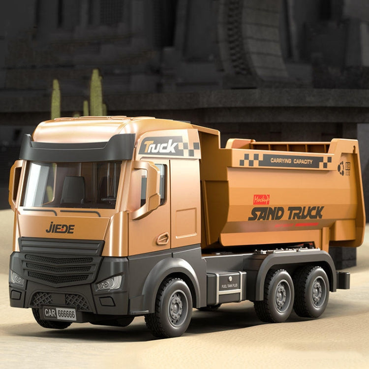 Alloy Engineering Vehicle Toy Children Wisdom Simulation Model Car, JIEDE Dumper, JIEDE Cement Truck, JIEDE Rescue Truck