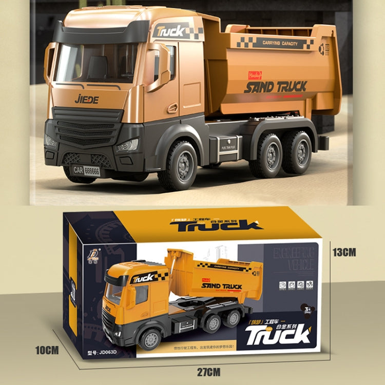 Alloy Engineering Vehicle Toy Children Wisdom Simulation Model Car, JIEDE Dumper, JIEDE Cement Truck, JIEDE Rescue Truck