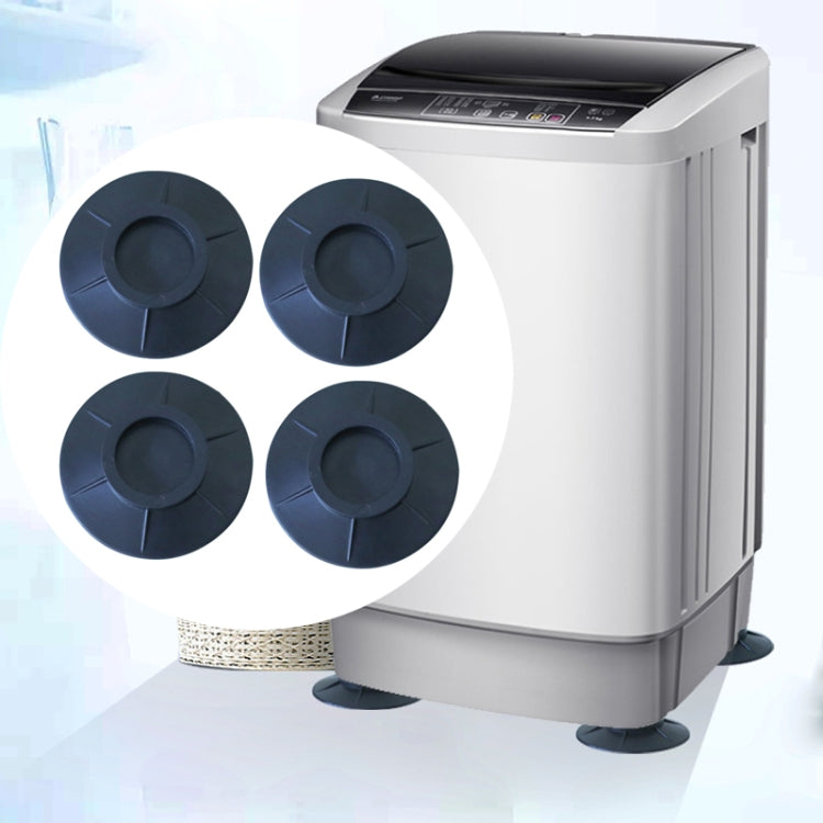 4pcs Universal Washing Machine Non-slip Mat Mute Anti-moving Fixed Base Shock-absorbing Pad, Shock-absorbing Pad