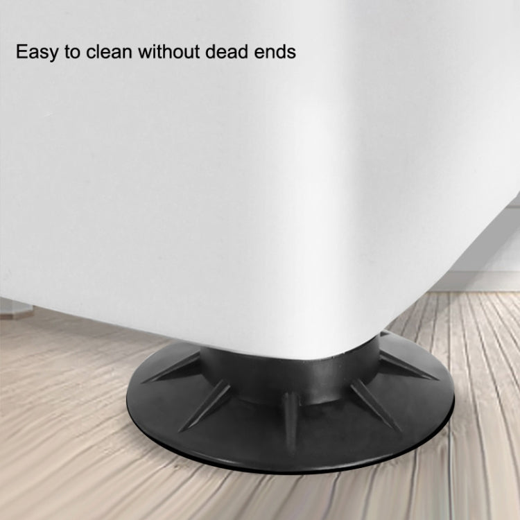 4pcs Universal Washing Machine Non-slip Mat Mute Anti-moving Fixed Base Shock-absorbing Pad, Shock-absorbing Pad