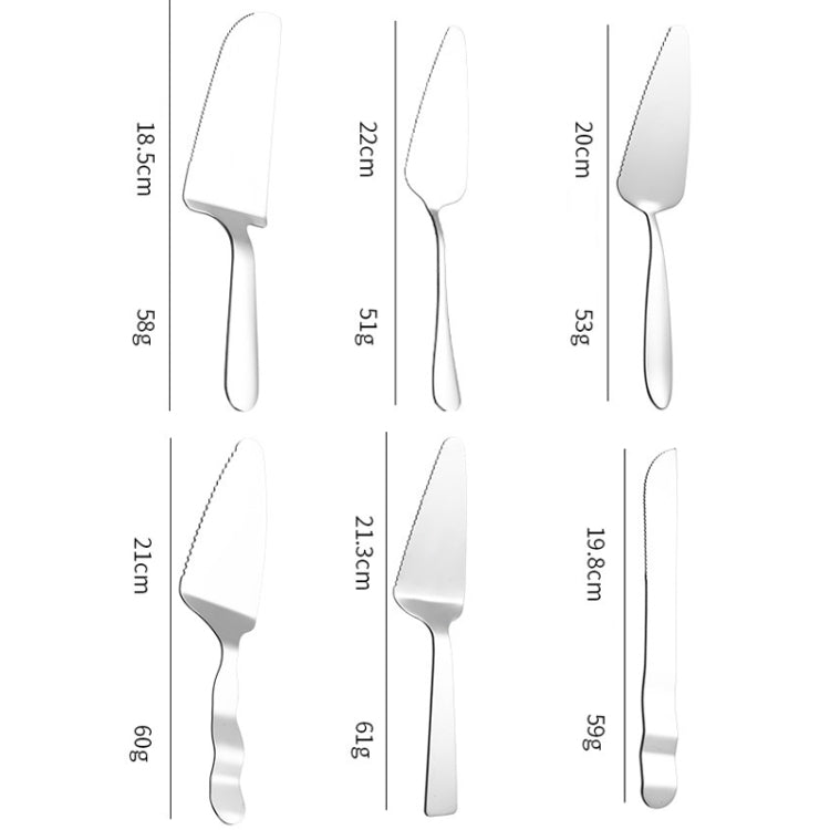 Stainless Steel Cake Knife Fork Set Cake Spoon Moon Cake Knife Fork, 16pcs/set Silver