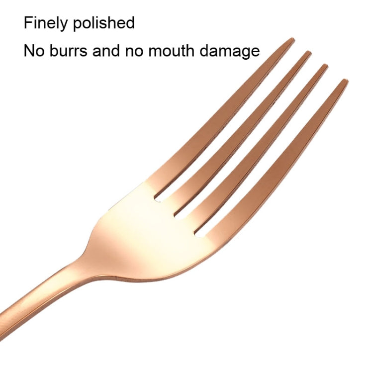 20pcs/set Carton Boxed Gold-Plated Stainless Steel Knife and Fork Set Western Cutlery, Stainless Steel Color, Gold, Rose Gold, Colorful, Black