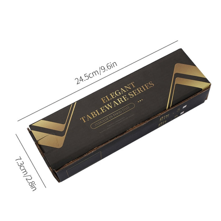 20pcs/set Carton Boxed Gold-Plated Stainless Steel Knife and Fork Set Western Cutlery, Stainless Steel Color, Gold, Rose Gold, Colorful, Black