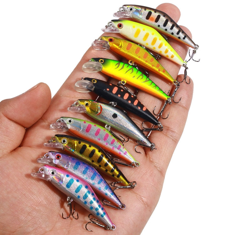 HENGJIA 5.7cm 3.4g Microbe Road Lures Slow Sinking Minnow Fake Bait, 1, 2, 3, 4, 5, 6, 7, 8, 9, 10, 10 Colors Bagged, 10 Colors Boxed