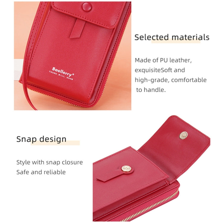 Baellerry Multifunctional Adjustable Crossbody Phone Bag Large Capacity Multi-card Slot Single-shoulder Bag