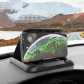 Car Mobile Phone Holder Carbon Fiber Pattern Silicone Dashboard Holder