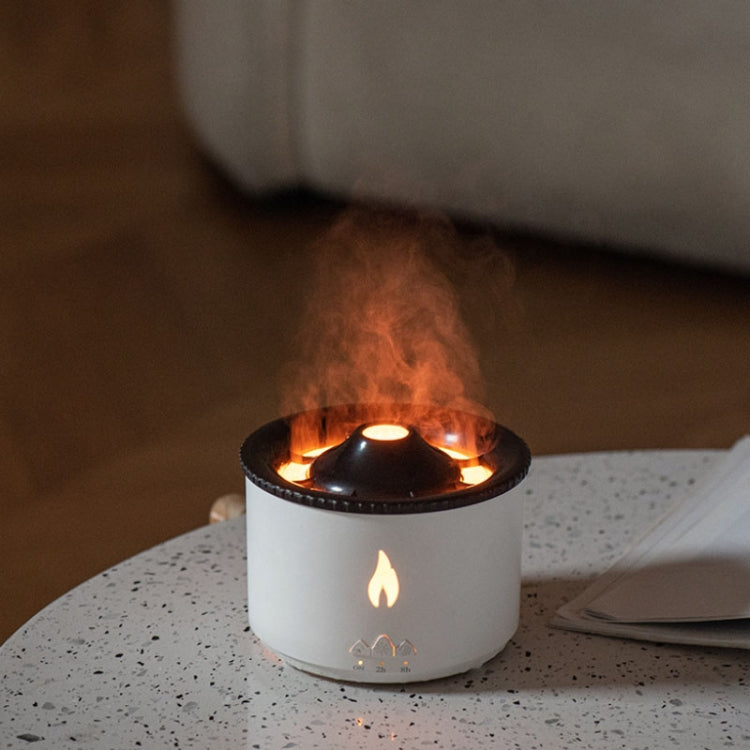 Volcanic Essential Oil Aroma Diffuser Ultrasonic Air Humidifier, Monochrome, Two-color Remote Control, Full Split Remote Control