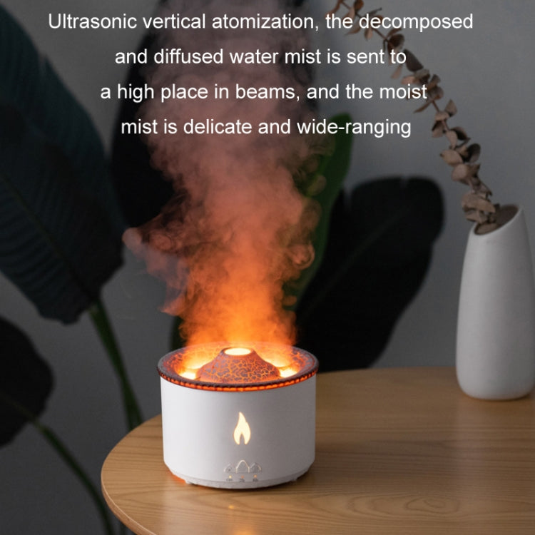 Volcanic Essential Oil Aroma Diffuser Ultrasonic Air Humidifier, Monochrome, Two-color Remote Control, Full Split Remote Control