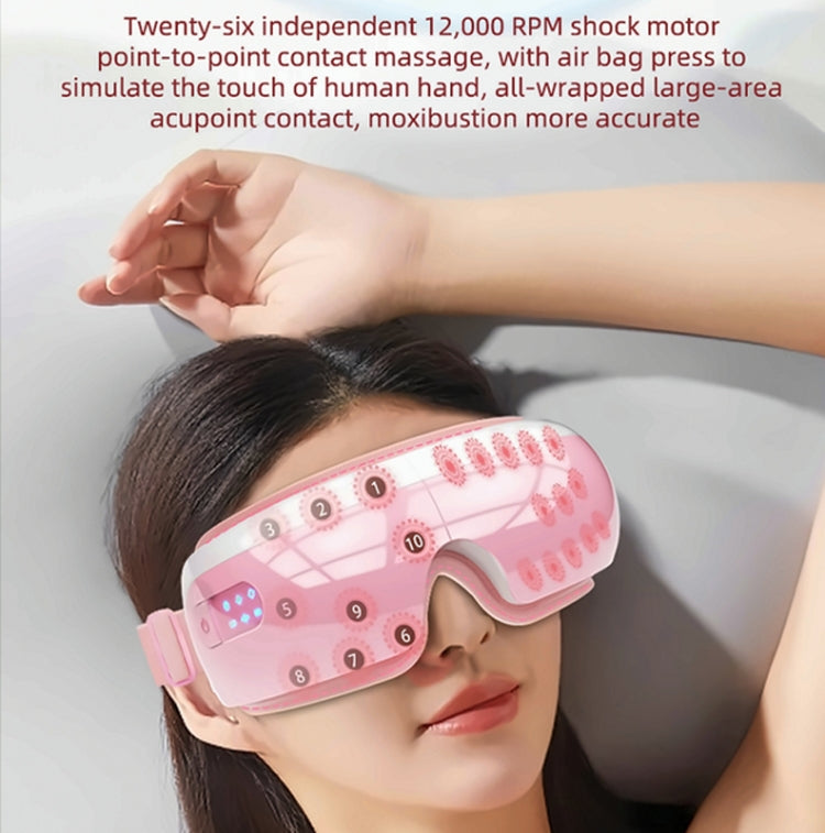 E5 Plus 26 Points Intelligent Eye Massager Adjustable Airbag Hot Compress Eye Protection Device