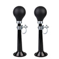 2pcs 7 inch Metal Plating Bicycle Air Horn Bicycle Accessories, Black, Red, Blue, Pink, Green, Silver