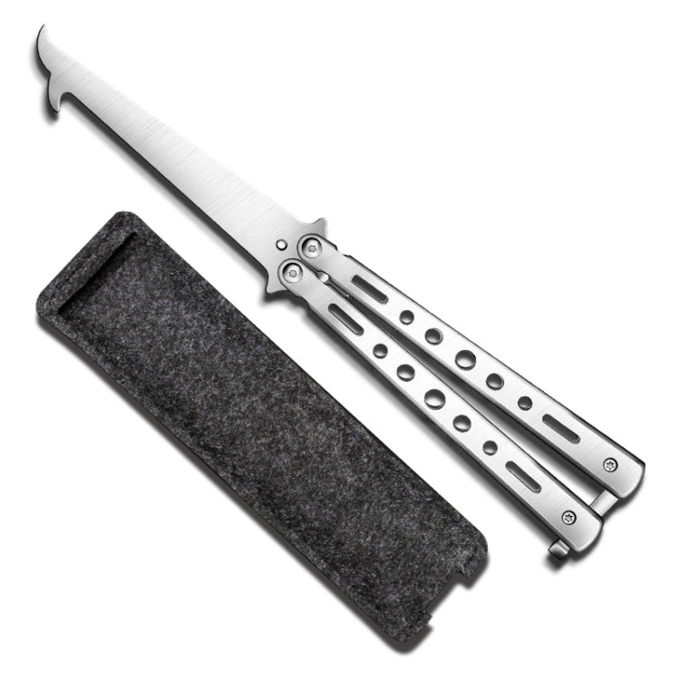 Folding Stone Clearing Hook Safety Hammer Portable Car Tire Cleaning Tool Set, Silver, Black