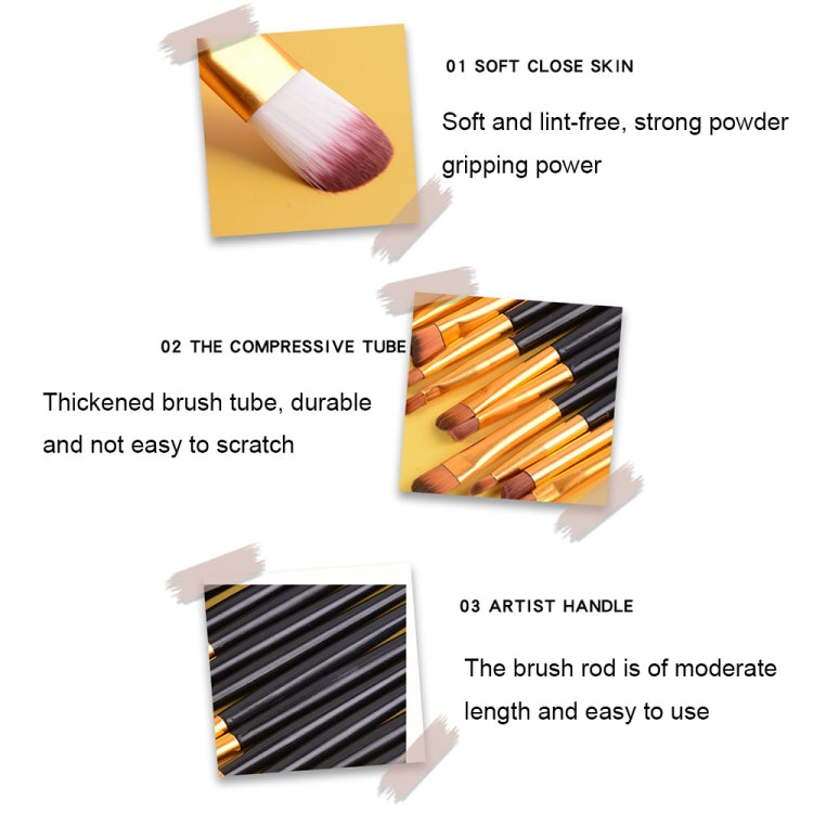 20pcs/set Wooden Handle Makeup Brush Set Beauty Tool Brushes, Coffee, Gold+Black, Black+White, Full Black, Black+Coffee, Brown+White, Gold+Pink, Brown+Green, Brown+Pink, Brown+Black, Gold+White, Gold+Green, Black+Green, Black+Pink, Brown+Purple        ...