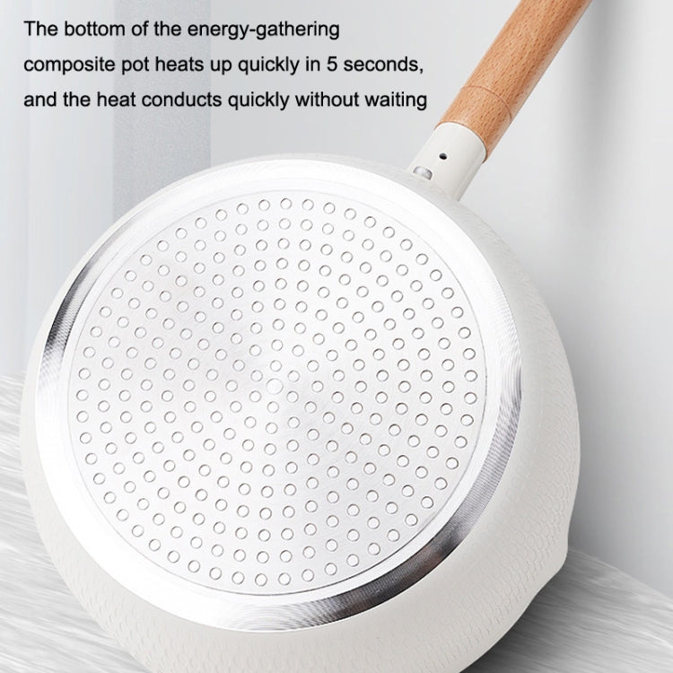 22cm With Cover Boil Instant Noodles Non-Stick Pan Baby Food Supplement Pan Maifan Stone Small Milk Pot, 22cm With Cover Black, 22cm With Cover White, 22cm With Cover Blue, 22cm With Cover Pink