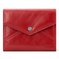 HUMERPAUL RFID Anti-Magnetic Lady Leather Wallet Buckle Card Coin Purse, BP878 (Black), BP878 (Red)