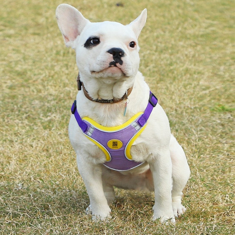 Pet Dog Harness Reflective Anti-break-off Vest-style Leash, Suede Green, Suede Classic Red, Suede Orange, Suede Cyan, Suede Coffee, Suede Purple, Mesh Classic Red, Mesh Coffee, Mesh Black, Mesh Orange