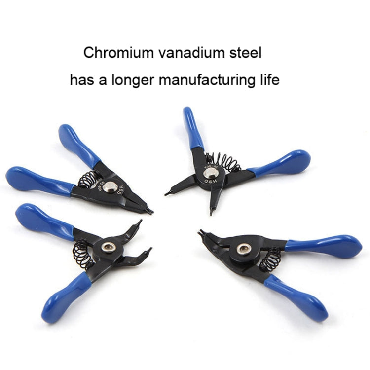 10-25mm Compact Spring-Loaded Pliers Retaining Ring Pliers, HSD SS-80A Outer For Shaft Straight, HSD SS-80B Outer For Shaft Curved, HSD SB-80A Internal For Hole Straight, HSD SB-80B Internal For Hole Curved