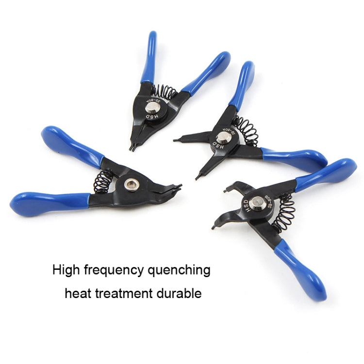 10-25mm Compact Spring-Loaded Pliers Retaining Ring Pliers, HSD SS-80A Outer For Shaft Straight, HSD SS-80B Outer For Shaft Curved, HSD SB-80A Internal For Hole Straight, HSD SB-80B Internal For Hole Curved