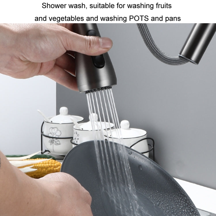 Kitchen Pull-out Universal Telescopic Hot & Cold Water Faucet, Stainless Steel Brushed, Stainless Steel Black, Copper Black, Copper Plating, Copper Nickel Wire Drawing, Copper Gray Plated, Copper Digital Display Black                                   ...