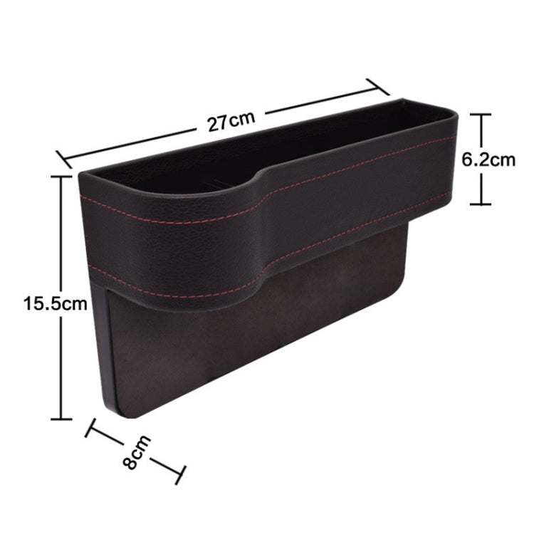 Car Seat Gap Interior PU Leather Storage Box Water Cup Holder