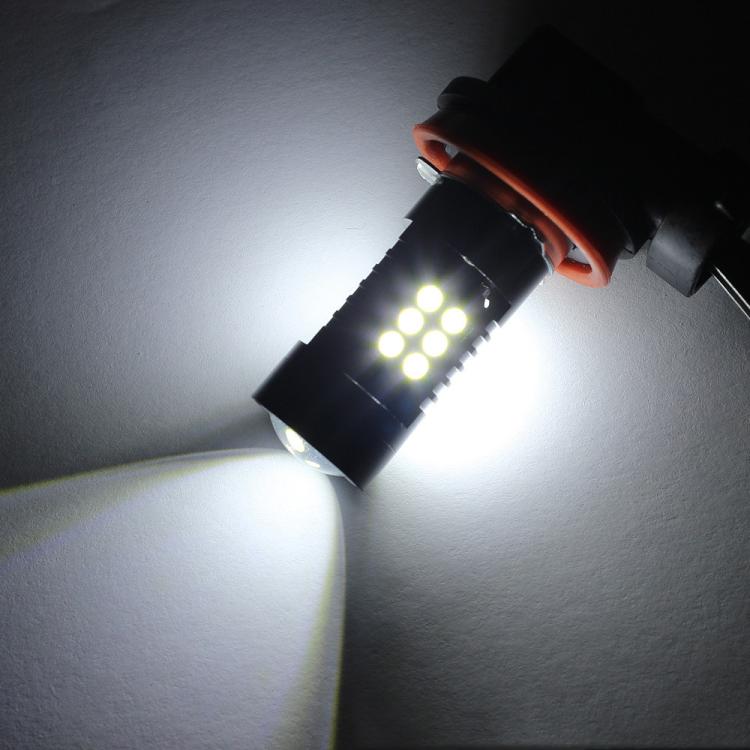 1pair Automotive High-power LED White Light Fog Lamp, H11
