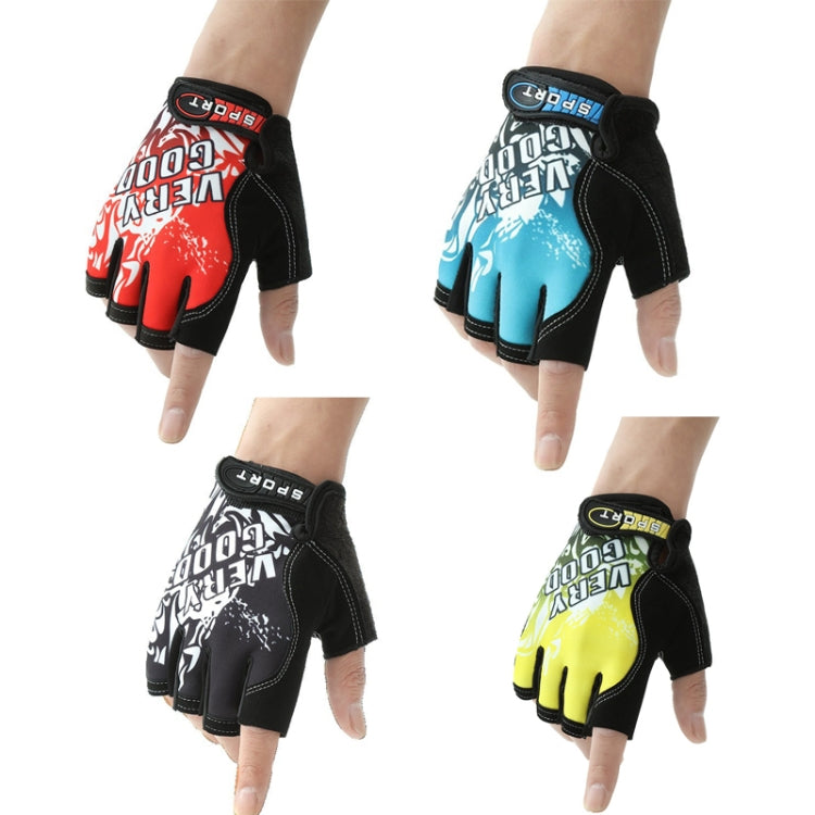 1pair Outdoor Sports Light and Breathable Summer Non-slip Fitness Half-finger Gloves