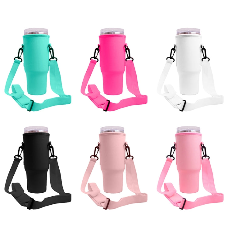 For 40oz Stanley Quencher Water Bottle Carrier Bag Sleeve With Adjustable Shoulder Strap